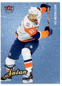 2008-09 FLEER ULTRA ICE MEDALLION MIROSLAV SATAN 043/100 PITTSBURGH PENGUINS #76