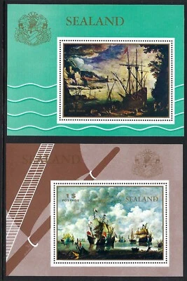 Sealand - 1970 Dos S/S MNH Barcos Pinturas Transporte Foto 1 de 3