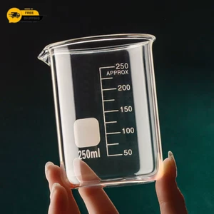 50/100/150/250/500/1000Ml High Borosilicate Glass Measuring Cup Clear Scale Cup - Picture 1 of 18