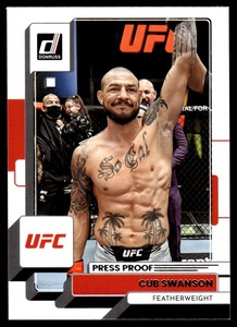 2023 Donruss UFC Press Proof Silver #136 Cub Swanson - Featherweight