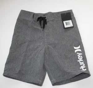 Hurley Little Boys 6 Black Heather Board Shorts Beach Summer Swim - Picture 1 of 2