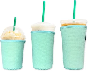 Baxendale Eiskaffeehüllen für Kaltgetränkebecher - 3er Pack wiederverwendbar Neopren - Bild 1 von 7