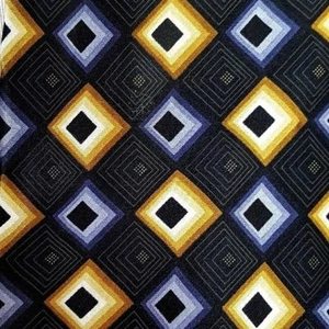 Harve Benard Neck Tie Mens by Bernard Holtzman Diamonds Tan Indigo Black - Picture 1 of 11
