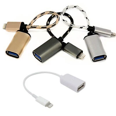 USB 2 Host to8-Pin Camera Connection Kit Adapter OTG Cable For IPad Air4Mini NEW - Bild 1 von 2