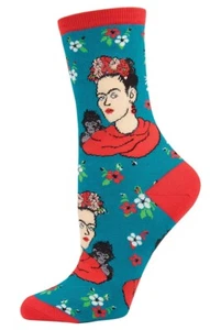 Socksmith Ladies Socks – Kahlo Portrait Frida Blue AU Size 5-10.5 WNC332 - Picture 1 of 3