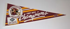 1987 Washington Redskins NFC Champs pennant SB XXII Doug Williams - Picture 1 of 1