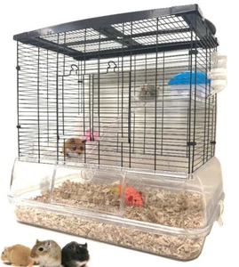 Large 3-Level Mouse Mansion Acrylic Base Gerbil Habitat Guinea Pig Rat Home - Picture 1 of 9