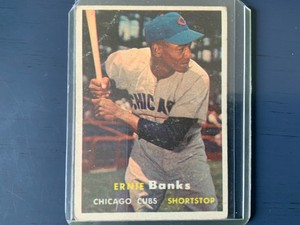 1957 Topps 55 Ernie Banks