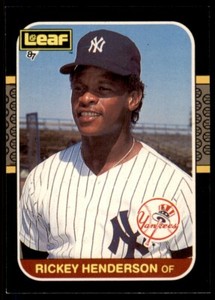 1987 Leaf Rickey Henderson Yankees #191 *Noles2148*