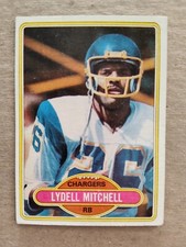 LYDELL MITCHELL San Diego CHARGERS 1980 TOPPS FOOTBALL CARD #460