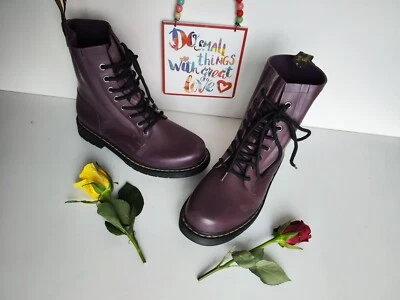 Botas de agua de lluvia Dr Martens Drench Wellington Festival Welly púrpura UK7 EU41 Foto 1 de 4