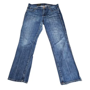 J Crew Vintage Straight Jeans Damen Größe 28 R Midrise Distressed Medium Blue Wash - Bild 1 von 12