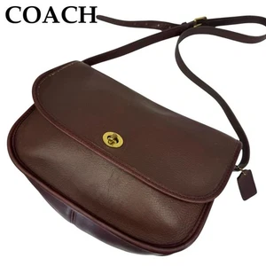 Auténtico bolso de hombro COACH 9790 Turnlock cuero marrón - Imagen 1 de 24