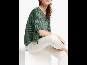 MAX MARA WEEKEND SILK CREPE DE CHINE BLOUSE SIZE 12 NEW - Picture 1 of 7