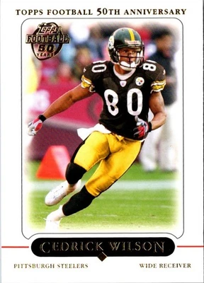 2005 Topps Cedrick Wilson #110 Pittsburgh Steelers Football Card - Image 1 of 2