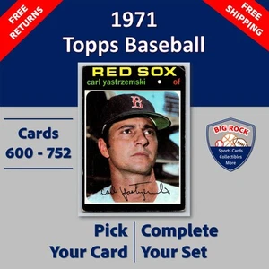 1971 Topps Baseball Cards #600 - 752 | You Pick | Complete Your Set - Picture 1 of 45