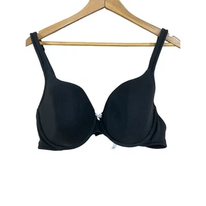 Lane Bryant Cacique Bra Lightly Lined T-Shirt Black 42C - Picture 1 of 5