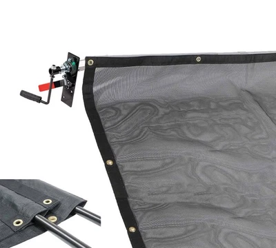 DTR DUMP Trailer PVC Mesh Tarp Kit w/ 6' x 14' PVC Mesh Tarp Double Pocket - Image 1 of 4