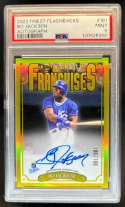2023 Topps Finest Flashbacks Bo Jackson Auto #100/100 Royals PSA 9 - Picture 1 of 2