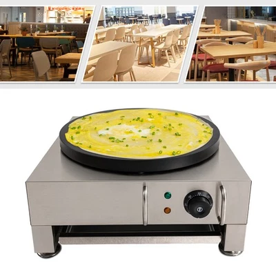 2200W 16 Zoll Elektrische Crepe Maschine Pfannkuchen Maschine Temperaturregelung 50-300°C - Bild 1 von 4
