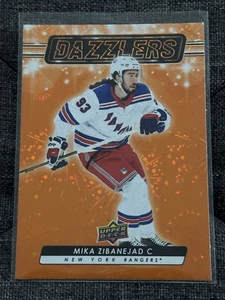 2023-24 Upper Deck Series 2 - Dazzlers Mika Zibanejad #DZ-98 Orange - Picture 1 of 1