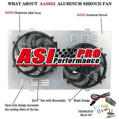 RADIATOR FAN SHROUD FIT 1994-2000 98 CHEVY GMC C/K 2500 3500 6500 7500 SUBURBAN Foto 1 de 4