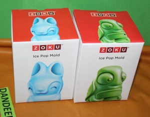 Moldes de 2 piezas Zoku 013 Lucky The Bunny y 012 Stevie The Turtle Ice Pop en caja - Imagen 1 de 3