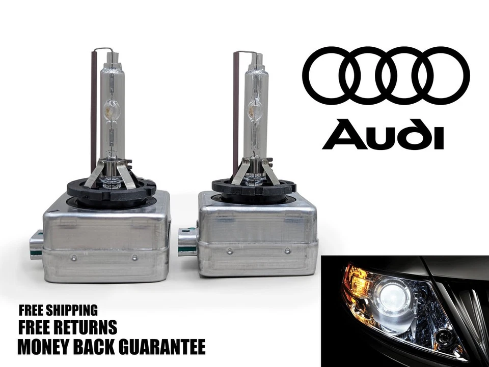 6000K Diamond White HID Xenon Headlight Bulb for AUDI S4 2009-2017 Set of 2 - Изображение 1 из 1