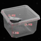 Clear Plastic Insect  Spider Habitat Feeding Box Container 12x12x7cm