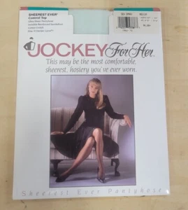 Vintage 80's Jockey Ultra Sheer Pantyhose Size Medium - Picture 1 of 2