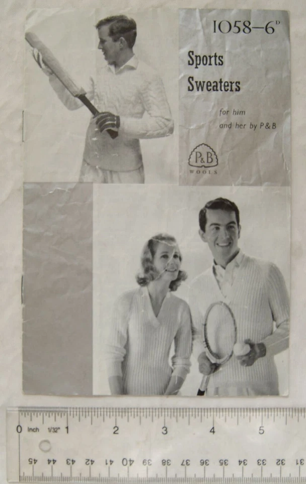Vintage: P&B 1058 sports sweaters for him and her, DK - Image 1 of 1
