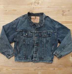 Chaqueta de Camionero Vaquera De Colección Levi's Para Hombres Talla Grande Desteñida Azul Envejecida 70598-4865 - Imagen 1 de 11