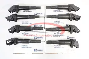 OEM Eldor Ignition Coils 8 x 12138657273 For BMW 550i 4.8L 06-10 - Picture 1 of 3