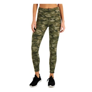 IDEOLOGY Camouflage Reversible High Rise 7/8 Leggings sz M Medium Emerald Green - Picture 1 of 1