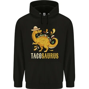 Tacosaurus Funny Mexican Taco Dinosaur Childrens Kids Hoodie - Picture 1 of 3