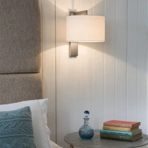 Luminaire applique Nickel Mat + abat-jour ASTRO Ravello Wall 7079 1x60w E27 - Picture 1 of 1