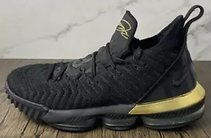 Größe 10,5 Nike LeBron 16 I'M KING Herren Basketballschuhe schwarz gold Turnschuhe sehr guter Zustand - Bild 1 von 8