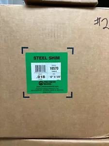 Stock spessori marca di precisione 16570 .018 x 12" x 120" acciaio nuovo scatola aperta - Foto 1 di 1