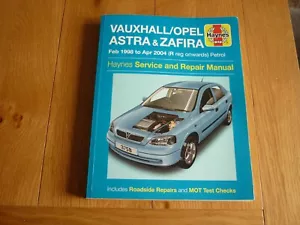 Vauxhall/Opel Astra & Zafira-1998 to 2004 (R Reg. On) Haynes Manual-2015. - Picture 1 of 1