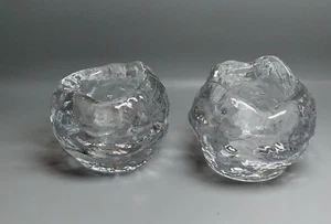 Handtuch, Österreich 24% Bleikristall Gletscher Schneeball Kerzenhalter 2er Set Windlicht - Bild 1 von 8