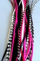 6-11 inch Gorgeous Pink,Turquoise,Blue 100/% Real Hair 5 Feather Extensions bond