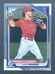 JOHN WIMMER 2024 Bowman 1st Bowman Cromato #BCP-78 Los Angeles Angels - Foto 1 di 2