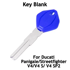 Repuesto de llave en blanco de repuesto sin cortar para Ducati Panigale Streetfighter V4 V4S SP2 - Imagen 1 de 9