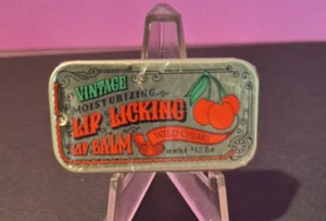 Vintage Lip Licking Balm Slider Top Tin Assorted Flavors YUM! Cherry - Picture 1 of 1