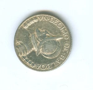 PANAMA 1934 1/10 BALBOA--CIRCULATED--KEY DATE - Picture 1 of 2