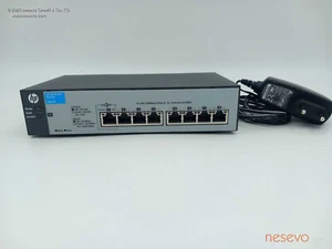 HP 1810-8G Switch J9802A 8-Port Gigabit Ethernet Network PoE Switch - Zdjęcie 1 z 3
