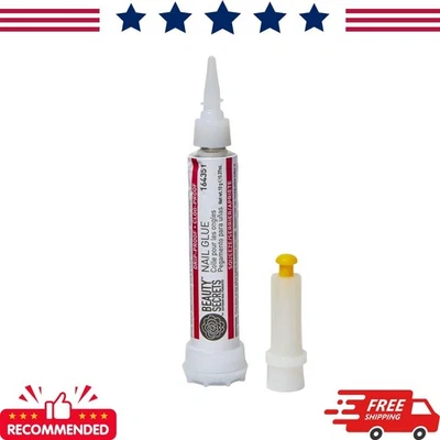 Pegamento de uñas Beauty Secrets a prueba de goteo y obstrucciones 0,3 oz - Nuevo y sellado Foto 1 de 4