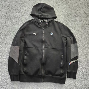 BMW X Puma Motorsport Full Zip Hoodie Sweatshirt Men Large - Picture 1 of 15