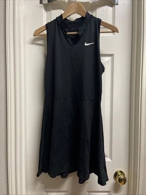 Collared black Sexy Tennis Skirt Dress Victory Womens Size M Medium Nike - Image 1 of 4