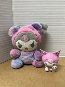 Sanrio Character Pastel Kuromi Mini Plush Purple & Pink & Soft Squishy Lot L2 - Picture 1 of 6